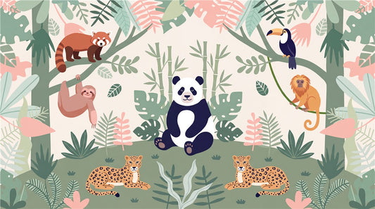Jade Tropical Jungle Wallpaper Mural - image 2