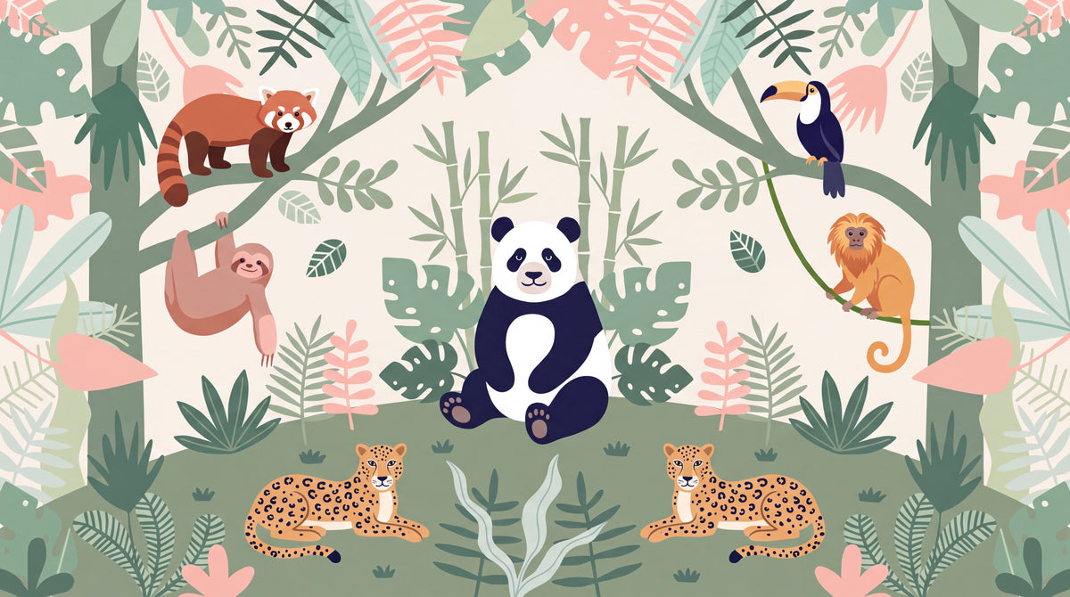 Jade Tropical Jungle Wallpaper Mural - image 5