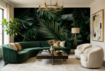 Moss Green Jungle Wallpaper Mural