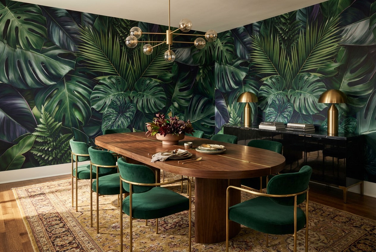 Natural Tropical Jungle Wallpaper Mural - image 1