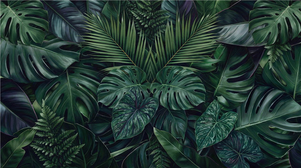 Natural Tropical Jungle Wallpaper Mural - image 2