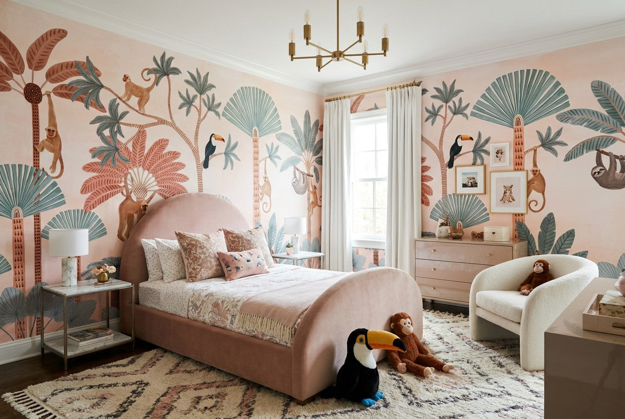 Fresh Green Jungle Wallpaper Mural - image 4