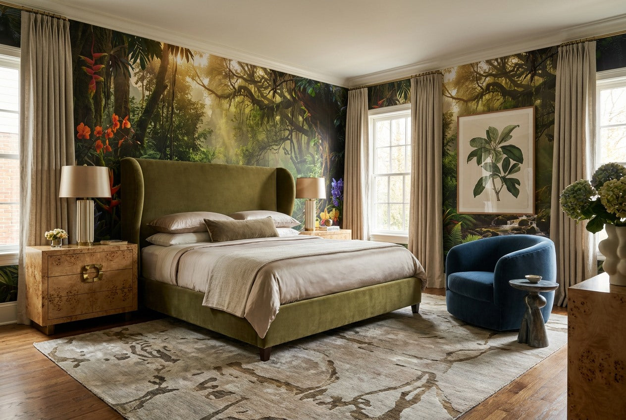 Wild Botanical Jungle Wallpaper Mural - image 4