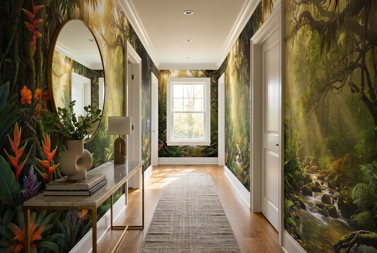 Wild Botanical Jungle Wallpaper Mural - image 5