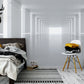 Endless Corridor Perspective Mural Wallpaper in bedroom