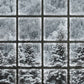 Snowy Forest Scene Mural Wallpaper
