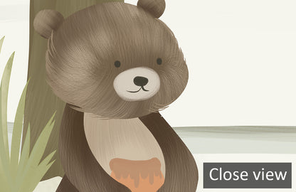 Whimsical Forest Animal Nursery Wallpaper