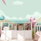 Whimsical Dinosaur Beach Mural Wallpaper