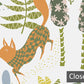 Whimsical Dinosaur Botanical Mural Wallpaper