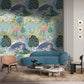 Whimsical Forest Animal Pattern Mural Wallpaper