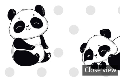 Playful Panda Nursery Kids Mural Wallpaper