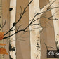 Autumn Birch Tree Forest Wall Mural