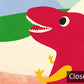 Colorful Abstract Dinosaur Landscape Mural Wallpaper