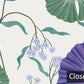 Murale de papier peint botanique floral violet