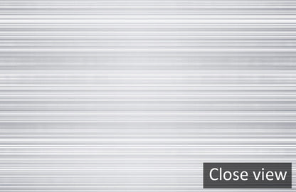Modern Metallic Silver Striped Mural Wallpaper