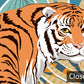 Eclectic Tiger Jungle Themed Mural Wallpaper