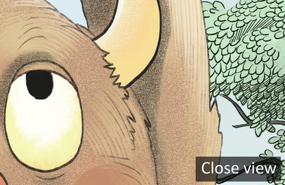 Whimsical Forest Creature Kids Mural Wallpaper