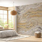 Golden Dune Marble Mural Wallpaper