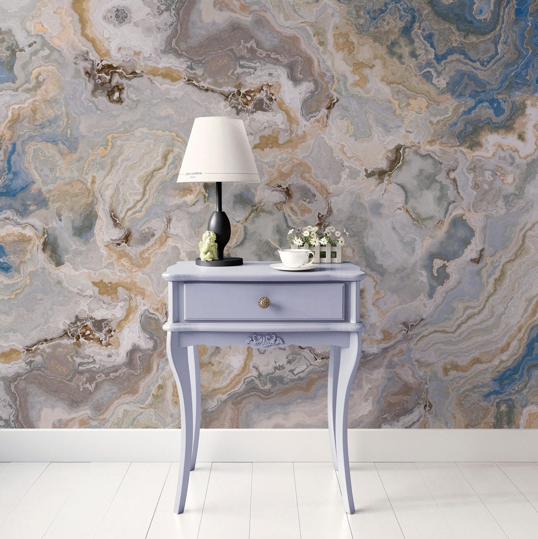 Ocean Breeze Marble Mural Wallpaper