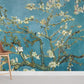 Vintage Blossom Blue Floral Mural Wallpaper