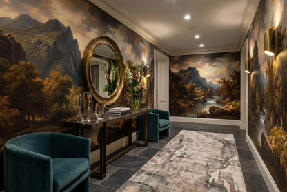 Amber Mountain Valley Wallpaper Mural - 5