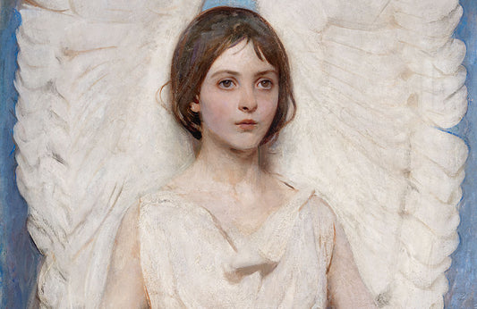 Angel Wings Artistic Portrait Mural Wallpaper