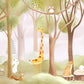 Whimsical Forest Animal Children's Wallpaper Mural