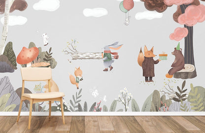 forest daily life custom wallpaper for walls