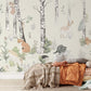 Enchanted Forest Animal Cartoon Mural Wallpaper