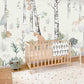 Enchanted Forest Animal Cartoon Mural Wallpaper