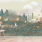 Enchanted Forest Animals Illustration Mural Wallpaper