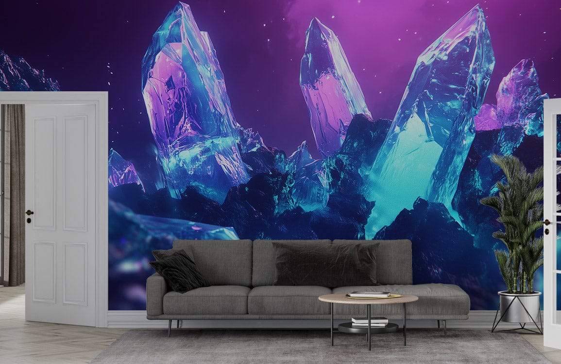 Aurora Prism Crystal Mural Wallpaper