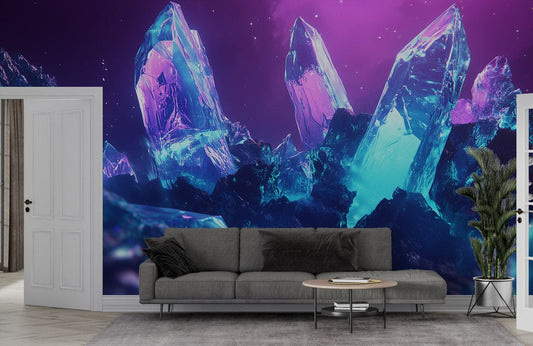 Aurora Prism Crystal Mural Wallpaper