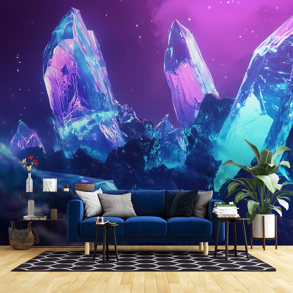 Aurora Prism Crystal Mural Wallpaper