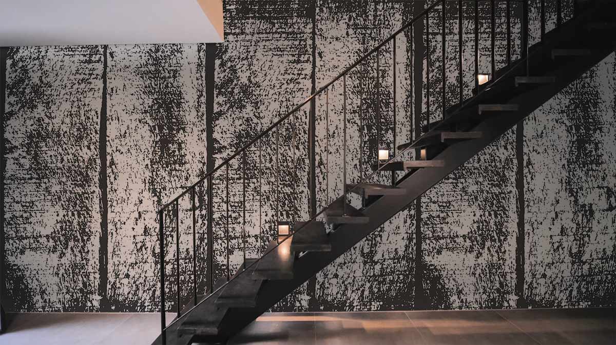 Modern Black and White Mural Wallpaper