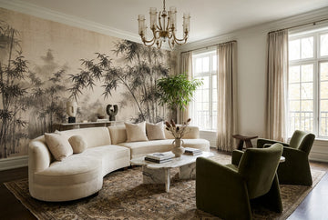 Bamboo Forest Grove Brown Wallpaper Mural