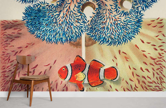 Barrier Reef Corals Fish Wall Mural For Room