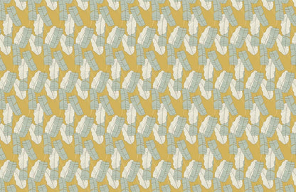 Decorate your home with this bicolor palm leaf wallpaper mural.