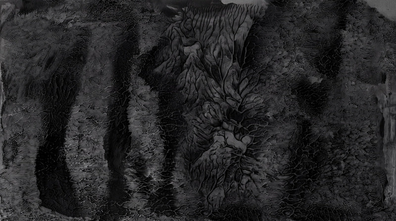 Black Furry Abstract Texture Halloween Wallpaper Mural - image 2