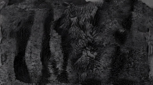 Black Furry Abstract Texture Halloween Wallpaper Mural - image 2