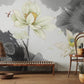 Elegant Lotus Floral Watercolor Mural Wallpaper