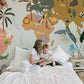 Colorful World Map Kids Room Mural Wallpaper