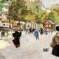 Vintage Parisian Street Scene Mural Wallpaper