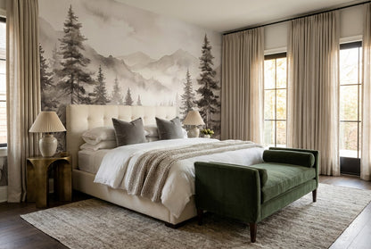 Moss Mountain Pine Forest Wallpaper Mural interior setting