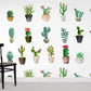 Charming Botanical Cactus Mural Wallpaper