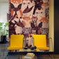 Colorful Quirky Cat Pattern Mural Wallpaper