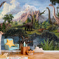 Dinosaur Adventure Prehistoric Landscape Wallpaper