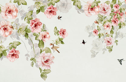 Fresh Oil Painting Forest Wallpaper Mural
