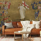 Vintage Angelic Choir Gold Mural Wallpaper