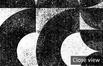 Geometric Crescent Flow Mural Wallpaper